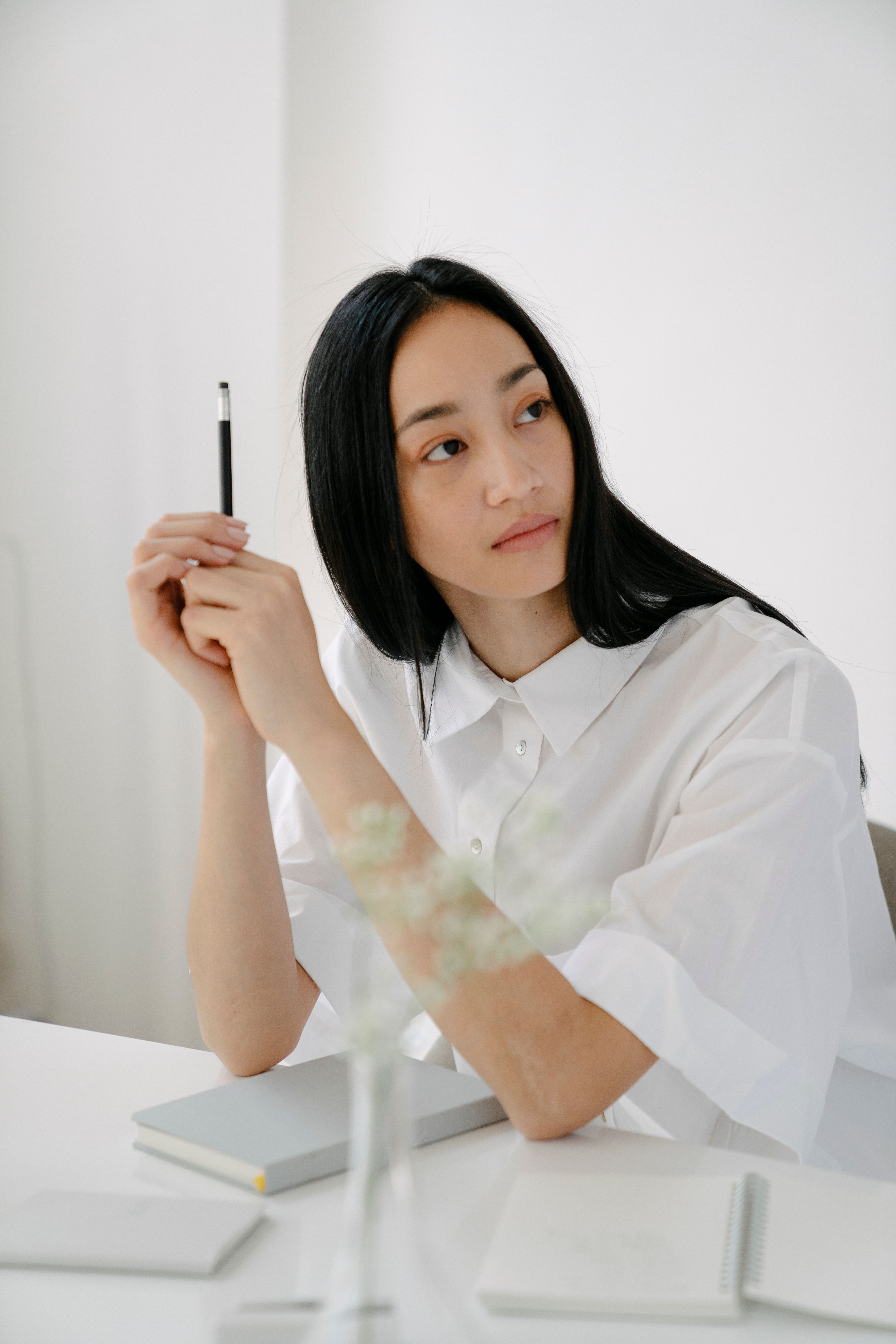 Student preparing and studying for an examination
