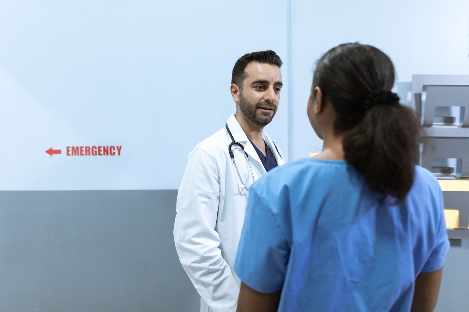 Healthcare professionals collaborating on organizational planning