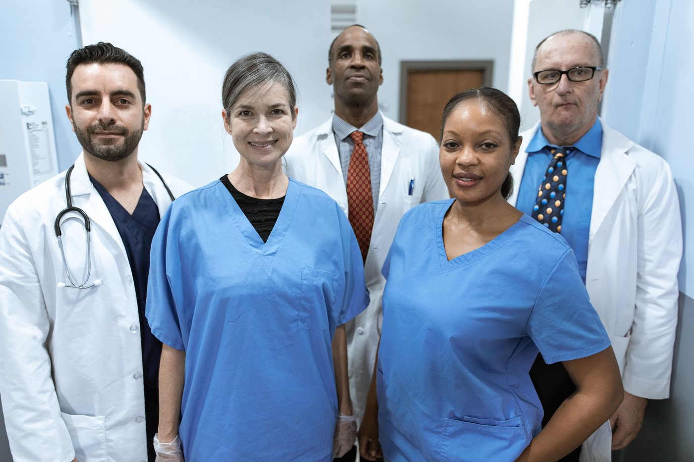 Healthcare professionals representing AHCA mission and patient care